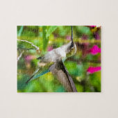 Hummingbird in vlucht legpuzzel (Horizontaal)