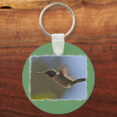 Hummingbird in vlucht sleutelhanger (Voorkant)
