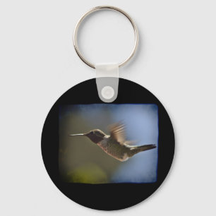 Hummingbird in vlucht sleutelhanger