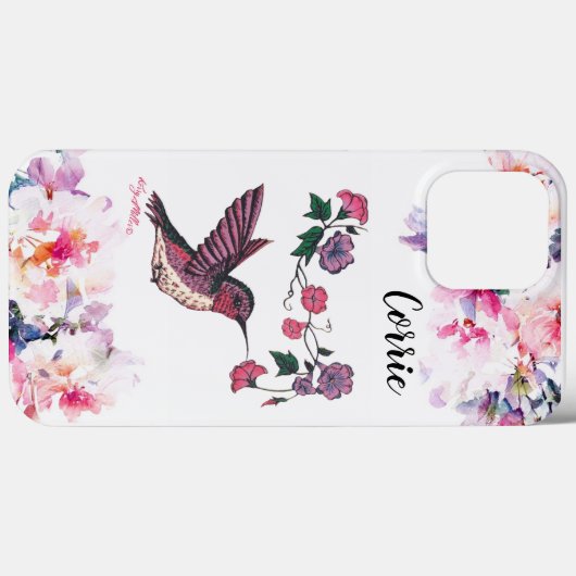 Hummingbird iPhone Case (Achterkant (horizontaal))