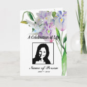 Hummingbird & Iris begrafenisprogramma Programma (Voorkant)