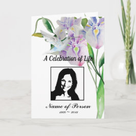 Hummingbird & Iris begrafenisprogramma Programma