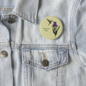 Hummingbird Iris Flower Button (In situ)