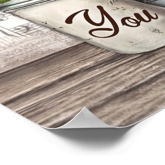 Hummingbird Je bent mijn zonneschijntje voor het o Poster (Hoek)