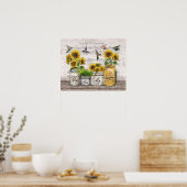 Hummingbird Je bent mijn zonneschijntje voor het o Poster (Keuken)