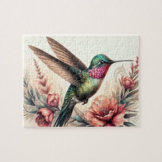 Hummingbird Jigzaag Puzzle Legpuzzel (Horizontaal)
