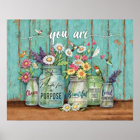 Hummingbird jij bent mooie huisvreters poster (Voorkant)