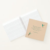 Hummingbird Journal met Emily Dickinson Quote Notitieboek (Binnen)
