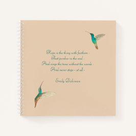Hummingbird Journal met Emily Dickinson Quote Notitieboek