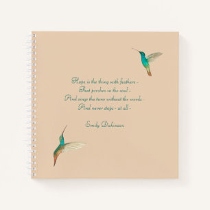 Hummingbird Journal met Emily Dickinson Quote Notitieboek