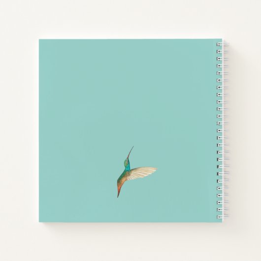 Hummingbird Journal met Emily Dickinson Quote Notitieboek (Achterkant)