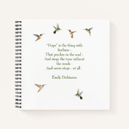 Hummingbird Journal met Emily Dickinson Quote Notitieboek