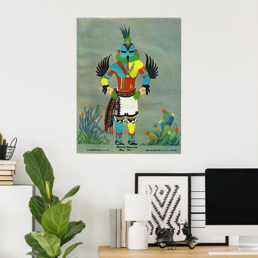 "Hummingbird" kachina Poster (Thuiskantoor)