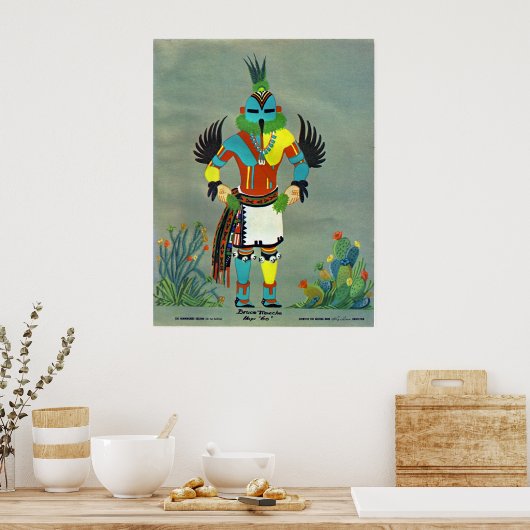 "Hummingbird" kachina Poster (Keuken)