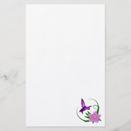 "Hummingbird"-kantoorbenodigdheden Briefpapier (Voorkant)