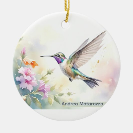 Hummingbird Keramisch Ornament (Voorkant)