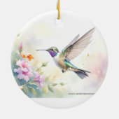 Hummingbird Keramisch Ornament (Achterkant)