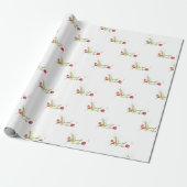 Hummingbird kerstaking cadeaupapier (Uitgerold)