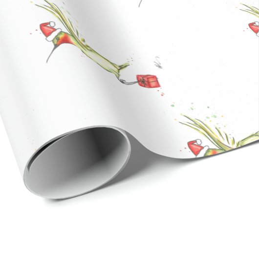 Hummingbird kerstaking cadeaupapier (Rol Hoek)