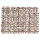 Hummingbird Kerstcadeau Tas Groot Cadeauzakje (Achterkant)