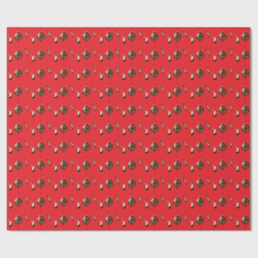 Hummingbird kerstcadeau wrap cadeaupapier (Vlak)