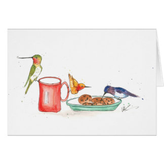 Hummingbird kerstkaart