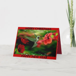 Hummingbird kerstkaart feestdagen kaart