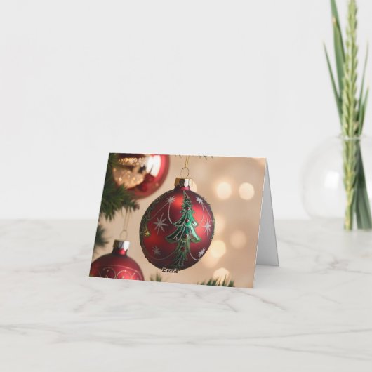 Hummingbird kerstkaart kaart (Achterkant)