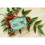 Hummingbird kerstkaart kaart<br><div class="desc">Hummingbird Christmas Kaart gemaakt met originele foto genomen door Audrey's Creations</div>