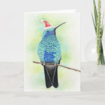Hummingbird kerstkaart