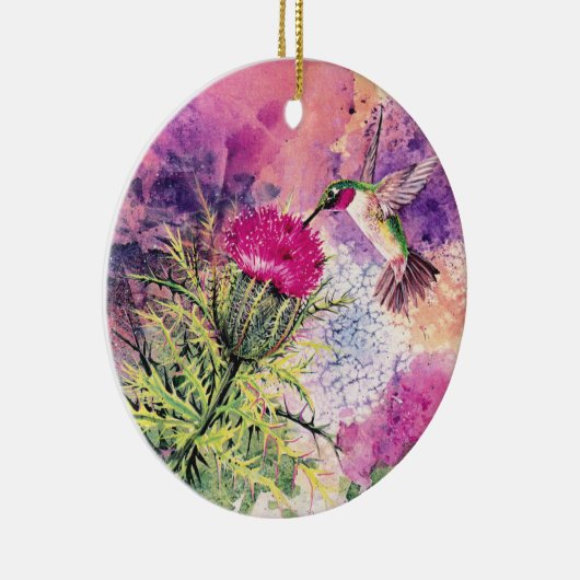 Hummingbird Kerstornament Gift Keramisch Ornament (Rechts)