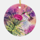 Hummingbird Kerstornament Gift Keramisch Ornament (Voorkant)