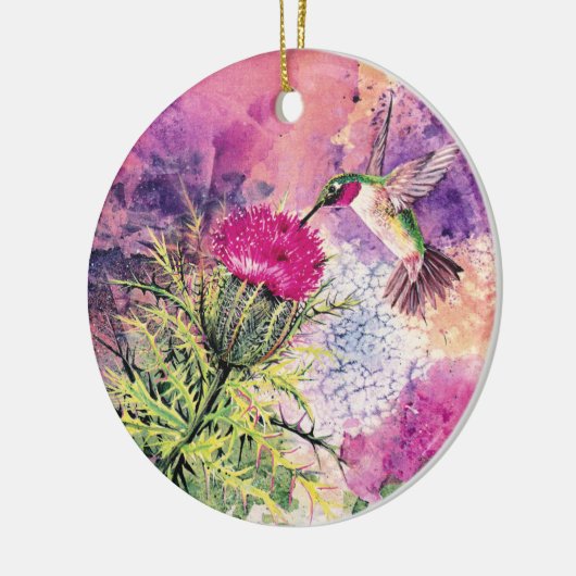 Hummingbird Kerstornament Gift Keramisch Ornament (Links)