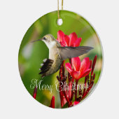 Hummingbird kerstversiering keramisch ornament (Links)