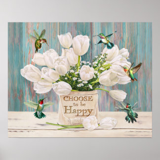 Hummingbird Kies voor een gelukkige Housewarming G Poster