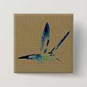 Hummingbird King Square Button (Voorkant)