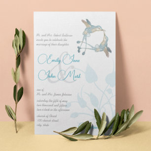Hummingbird Kiss  Love Bird Weddings Kaart