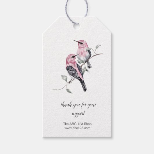 Hummingbird Klantenservice Bedankkaartjes Cadeaulabel (Voorkant)