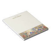 Hummingbird Klimt Style Personalized Custom Name Notitieblok (Schuin)