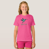 Hummingbird kunst voor vogelliefhebbers t-shirt (Voorkant volledig)