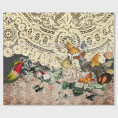 HUMMINGBIRD LACE EN STROOMSTROMEN Papier voor onmi (Vlak)