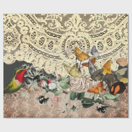 HUMMINGBIRD LACE EN STROOMSTROMEN Papier voor onmi