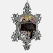 Hummingbird Laing in Water Tin Sneeuwvlok Ornament (Links)