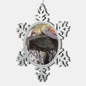 Hummingbird Laing in Water Tin Sneeuwvlok Ornament (Rechts)