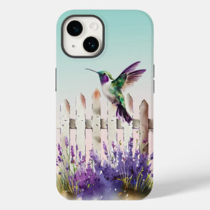 Hummingbird Lavender Floral Case-Mate iPhone 14 Hoesje