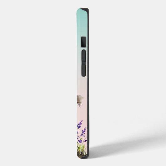 Hummingbird Lavender Floral Case-Mate iPhone Case (Achterkant / Links)