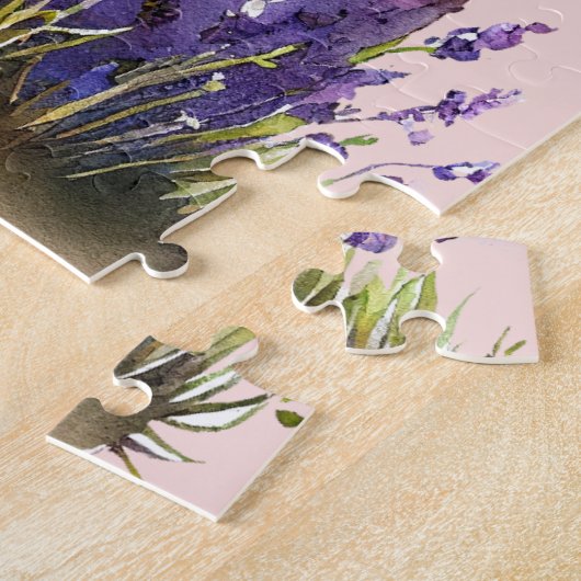 Hummingbird Lavender Floral Legpuzzel (Zijkant)