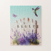 Hummingbird Lavender Floral Legpuzzel (Verticaal)