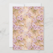 Hummingbird Lavender Flowers Bridal Shower | Kaart (Achterkant)