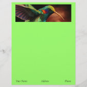 Hummingbird Letterhead Briefhoofd (Voorkant)